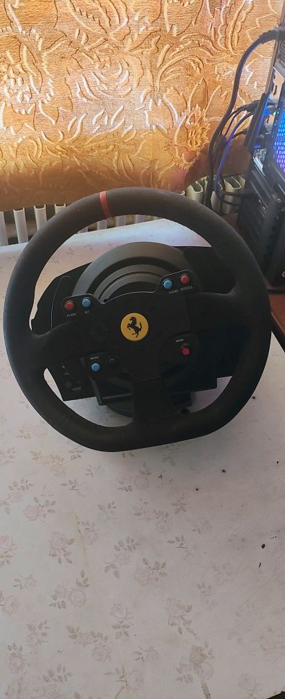 Руль Trustmaster T300 Alcantara edition, та педалі(3 педалі)
