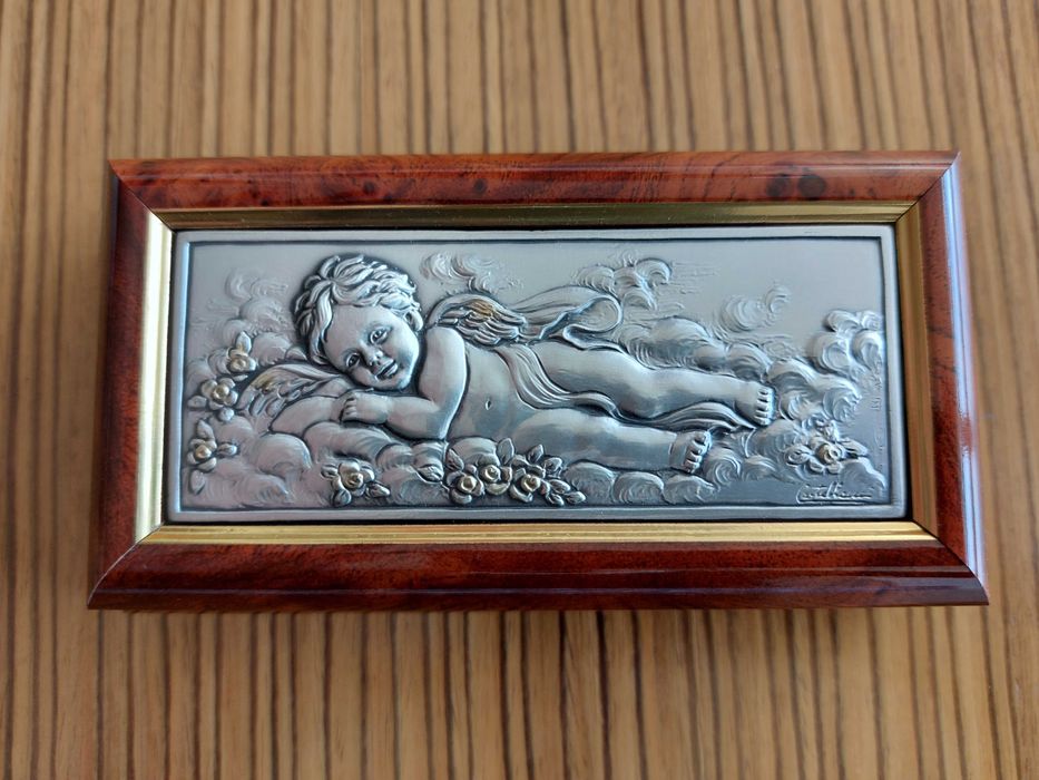 Caixa Acca com placa em Prata - Nova