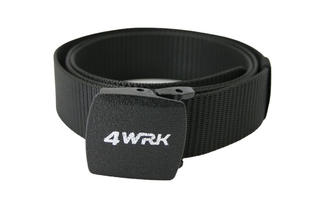 pasek do spodni 4wrk boa black - black plastic