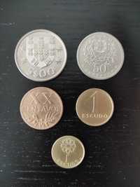 Moedas antigas de escudo