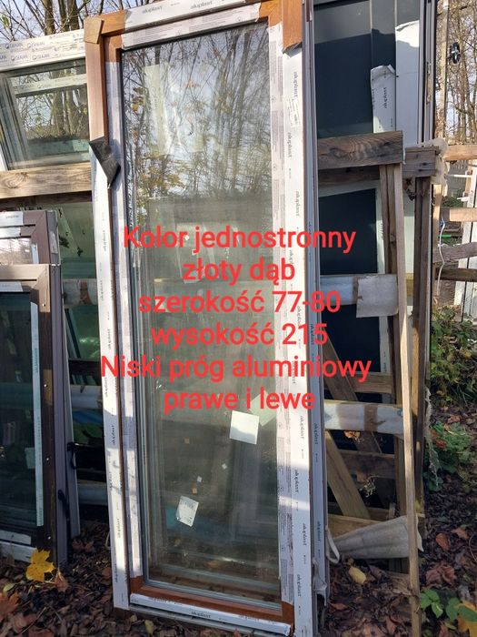 Drzwi zewnętrzne  MOCNE 4 zawiasy Antracyt 50% ceny