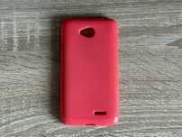 Rózowy case, etui LG F60 plecki