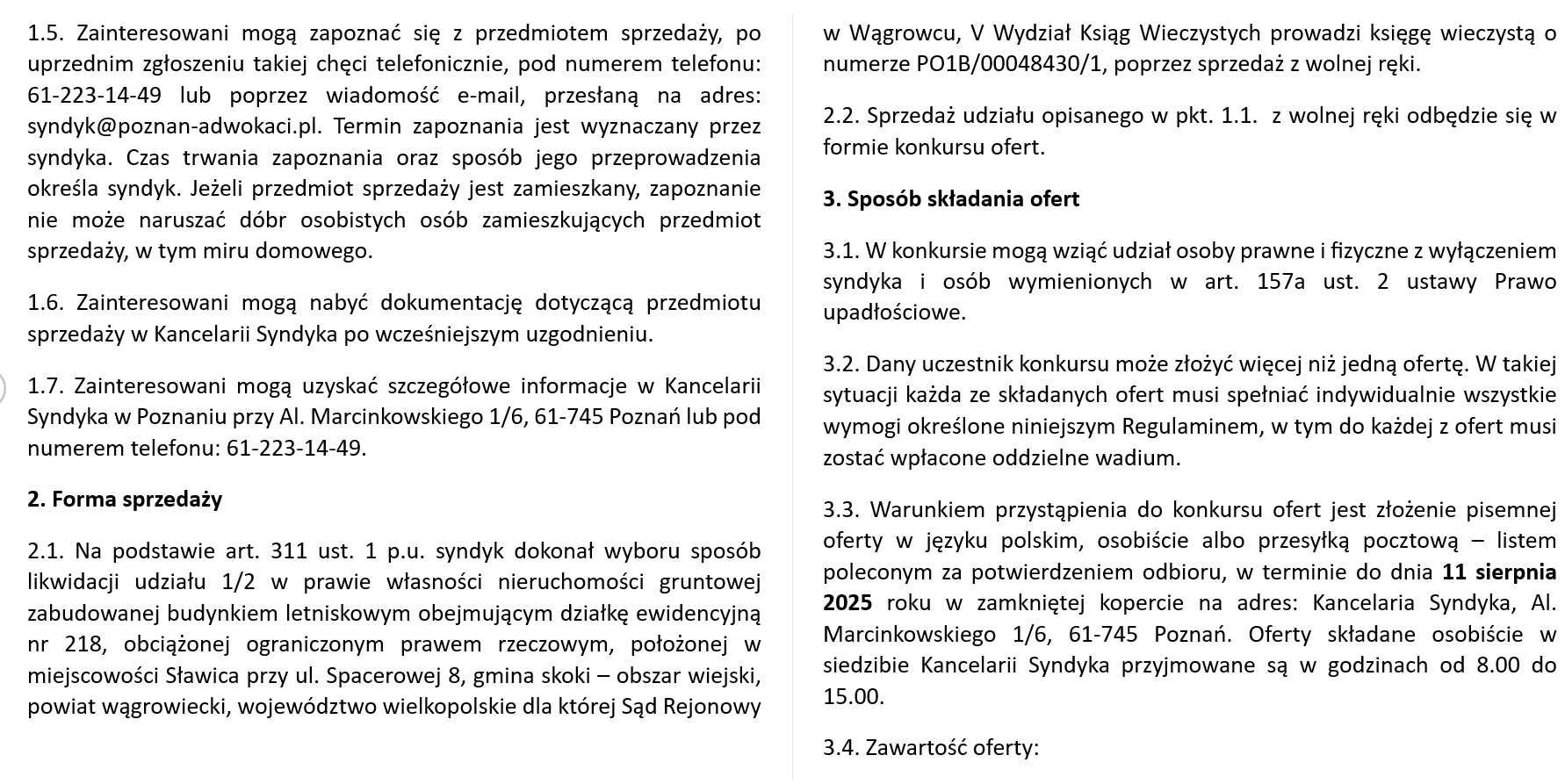 Budynek letniskowy - udział w wysokości 1/2 w prawie własności