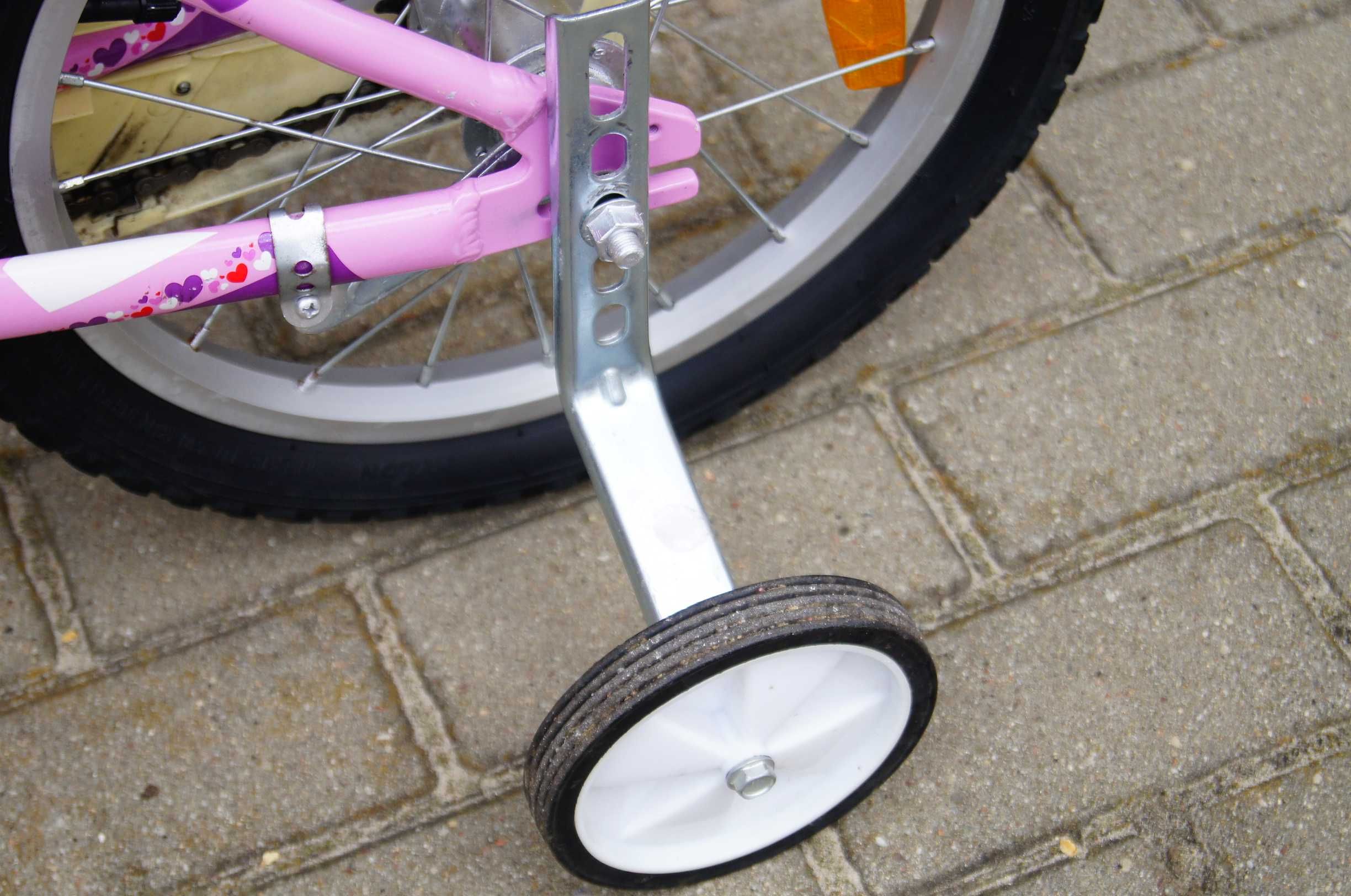 Rowerek ALUMINIOWY MERIDA DAISY 16' - NOWE koła boczne, siodełko !!