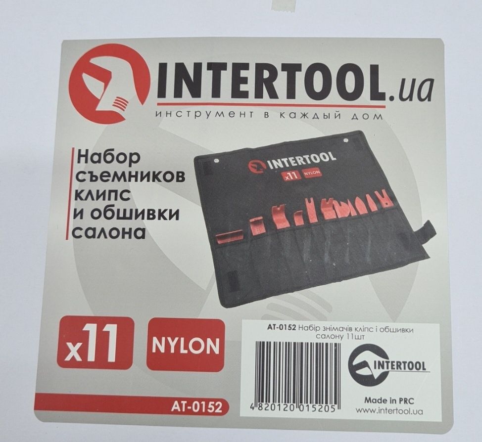 Набор съемников клипс и обшивки салона 11 шт INTERTOOL