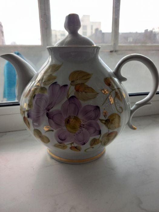 Фарфоровый чайник заварник ссср