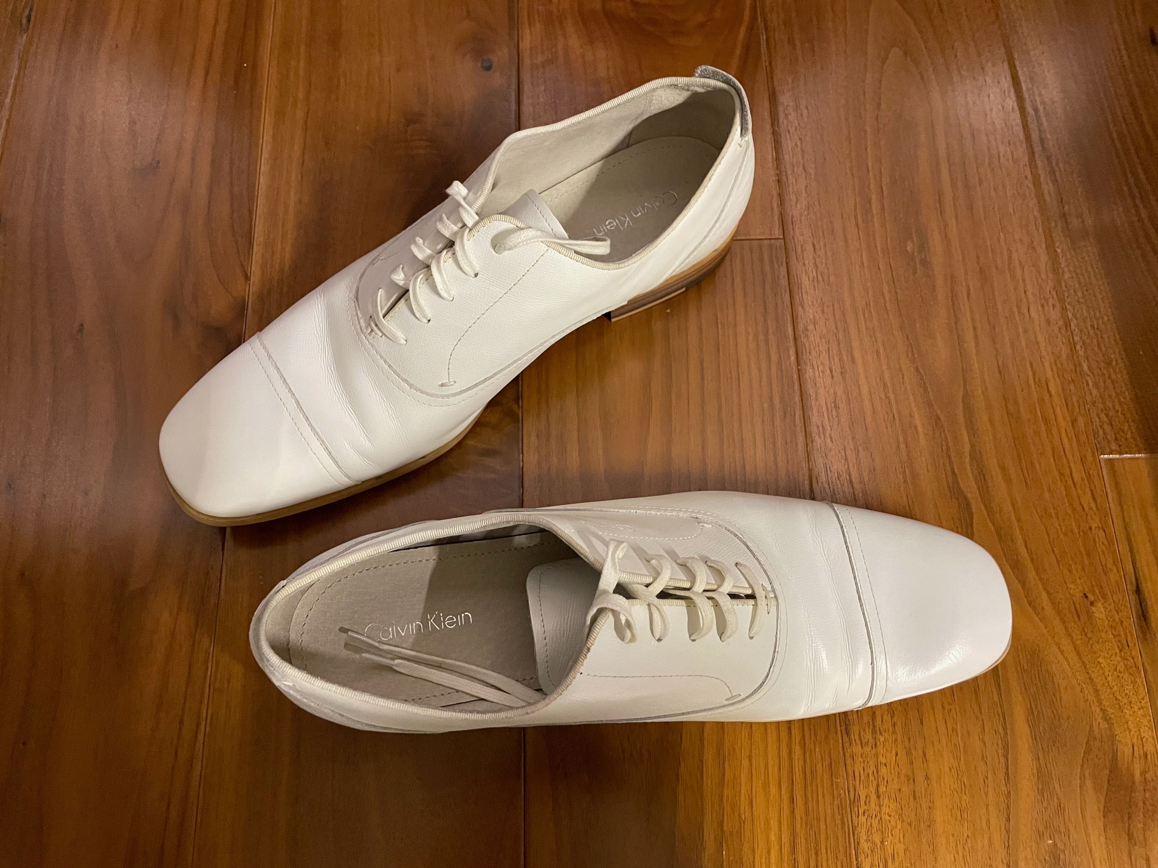 buty białe skórzane Calvin Klein r. 45 ( 29,5 cm )