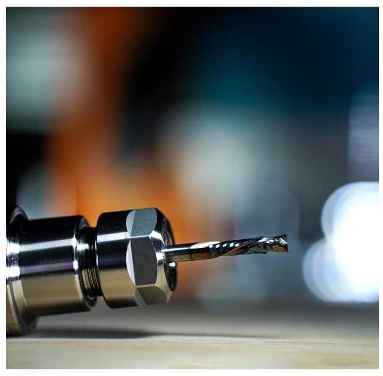Frez spiralny, uchwyt 8mm, długość robocza 45mm z powłoką TAC SpeTool
