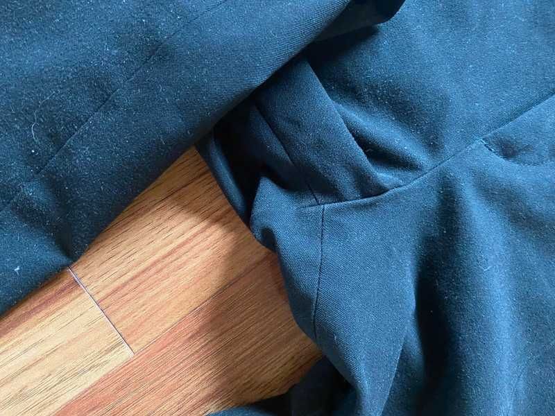 Massimo dutti 42 czarne proste spodnie przeszycia jakosc