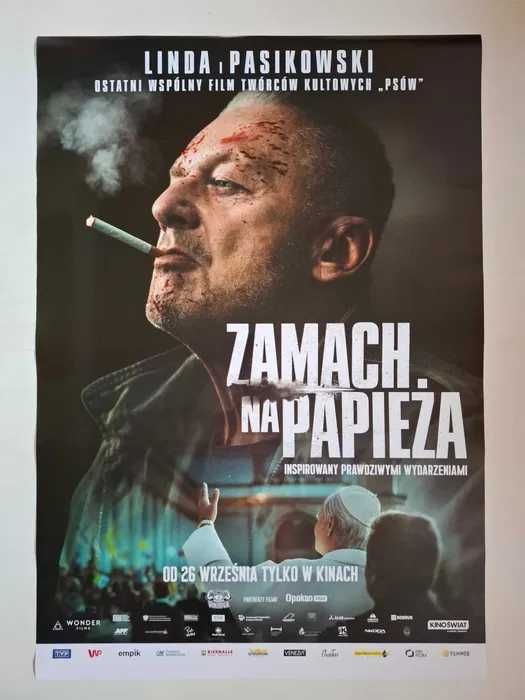 Plakat filmowy oryginalny - Zamach na Papieża