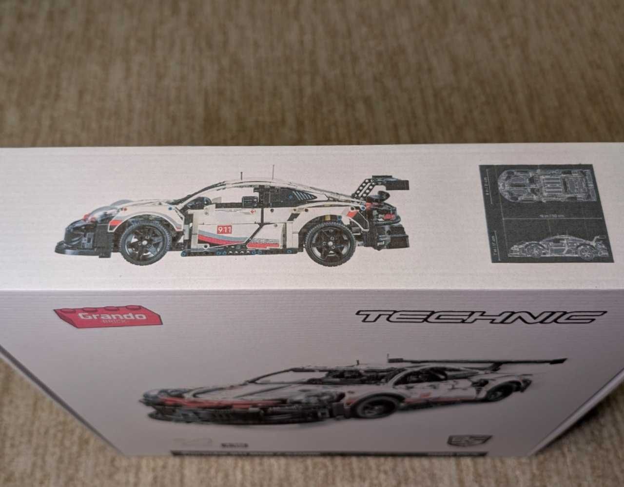 Конструктор 1в1 Lego Technic 42096 - Porsche 911 RSR, 1580 шт, КОРОБКА