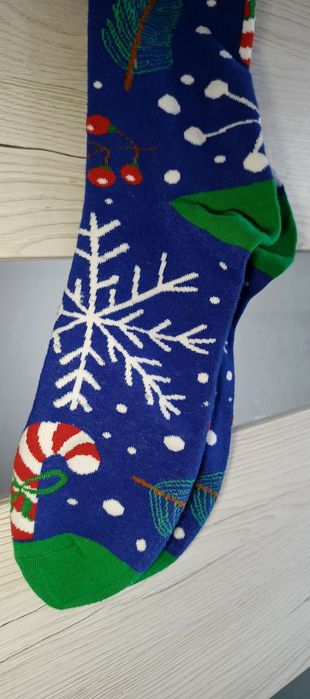 Skarpety świąteczne 

Wymiary długość 39 cm, szerokość przy