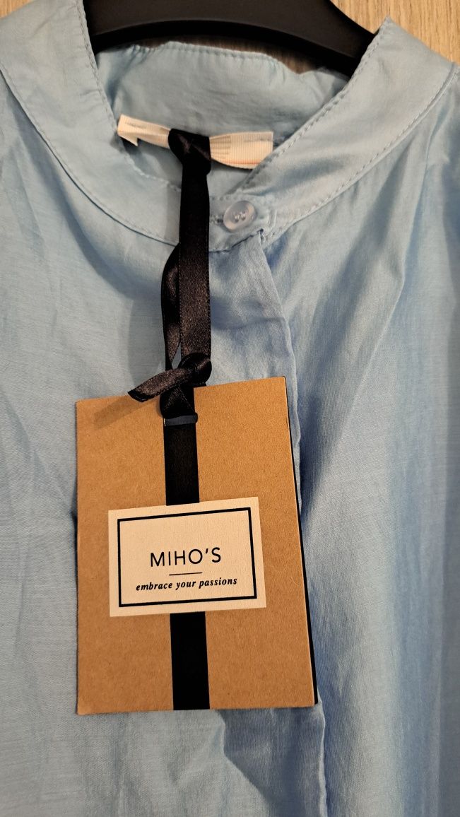 Błękitna koszula damska Miho's pus size oversize 48 50 xxl