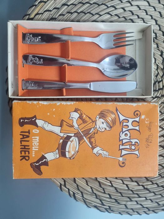 Vintage Conjunto de colheres infantil Mafil Guimarães portugal