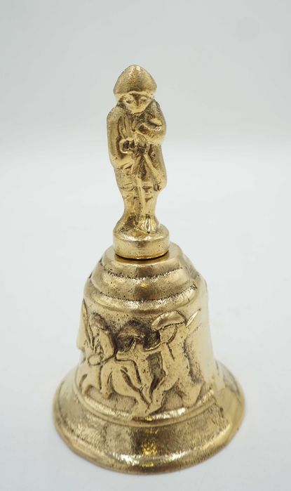 PIĘKNY mosiężny dzwon dzwoneczek