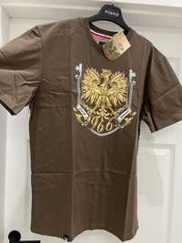 Surge Polonia nowa bluzka tshirt patriotyczny brązowy XL