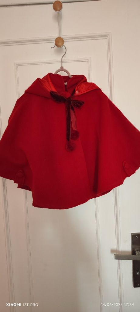 Capa / Poncho fazenda vermelha