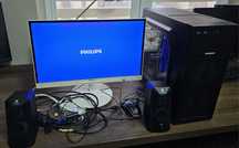 ПК Комп'ютер Монітор Philips 22" колонки
