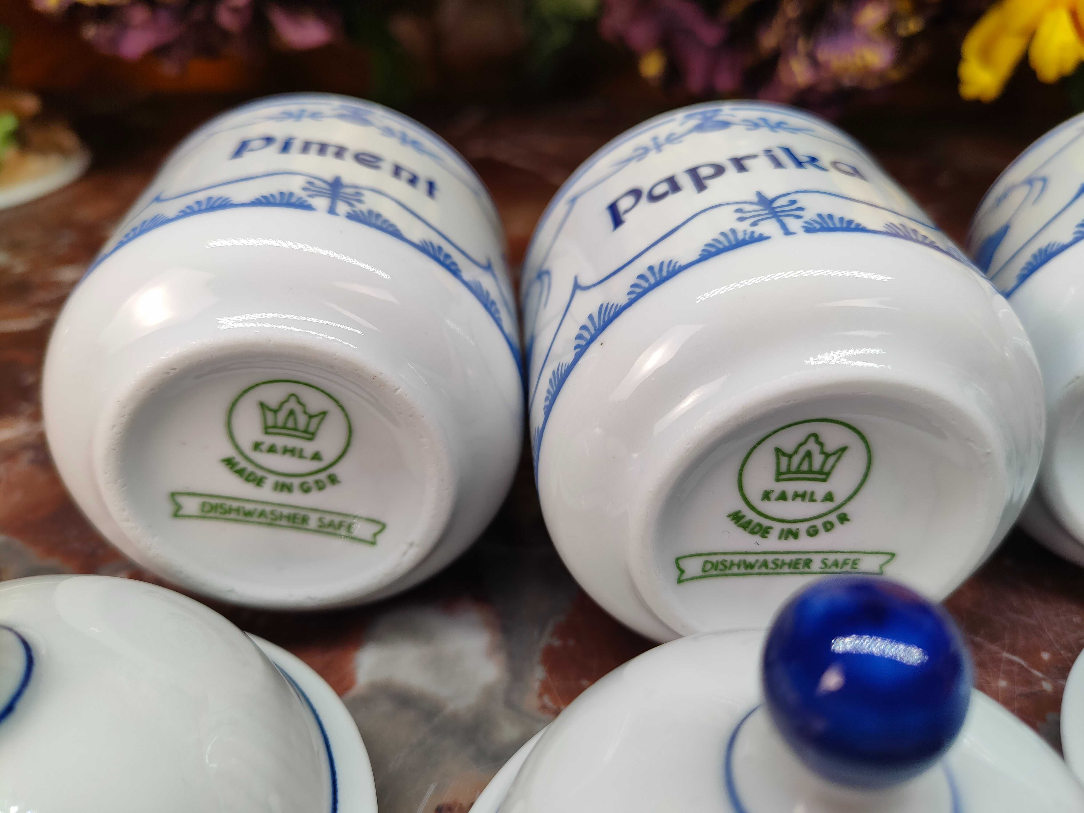 Zestaw czterech ślicznych pojemników - Wzór słomkowy - 140 ml - Kahla