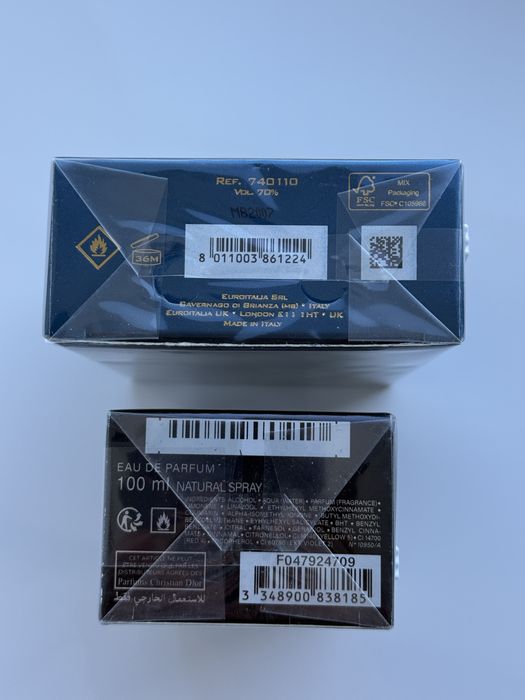 Мужские духи, парфюм Dior Homme Intense, Versace Eros edp 100 ml.