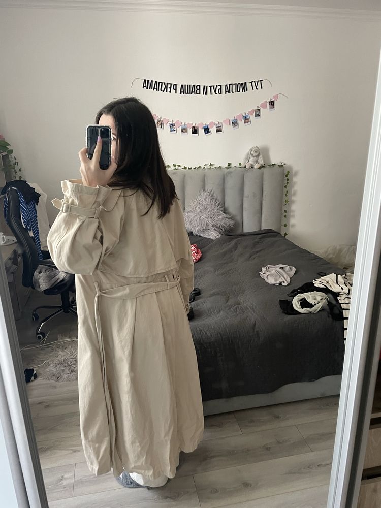 плащ пальто тренч H&M hm