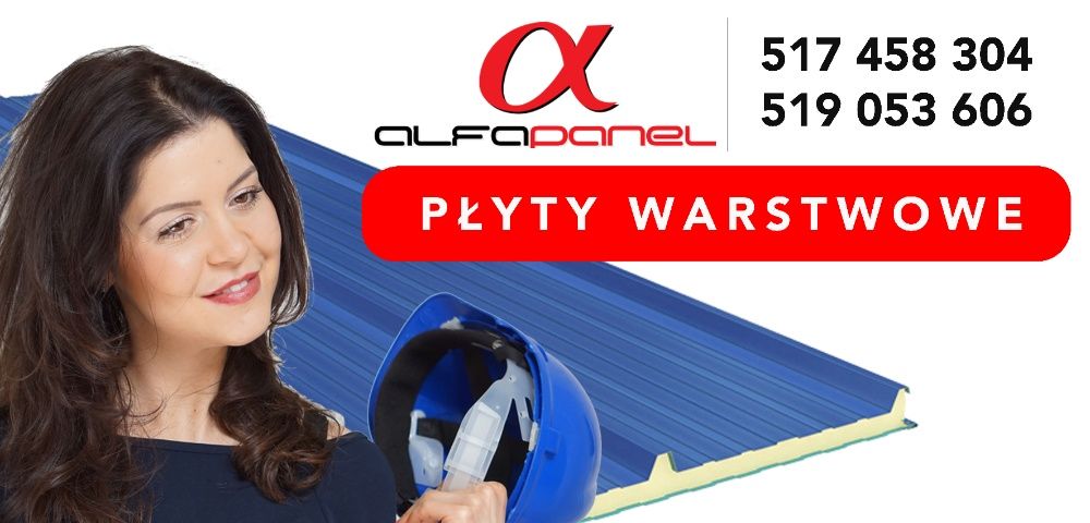 Płyta warstwowa dachowa 60mm I gat. FIBERGLAS NA WYMIAR