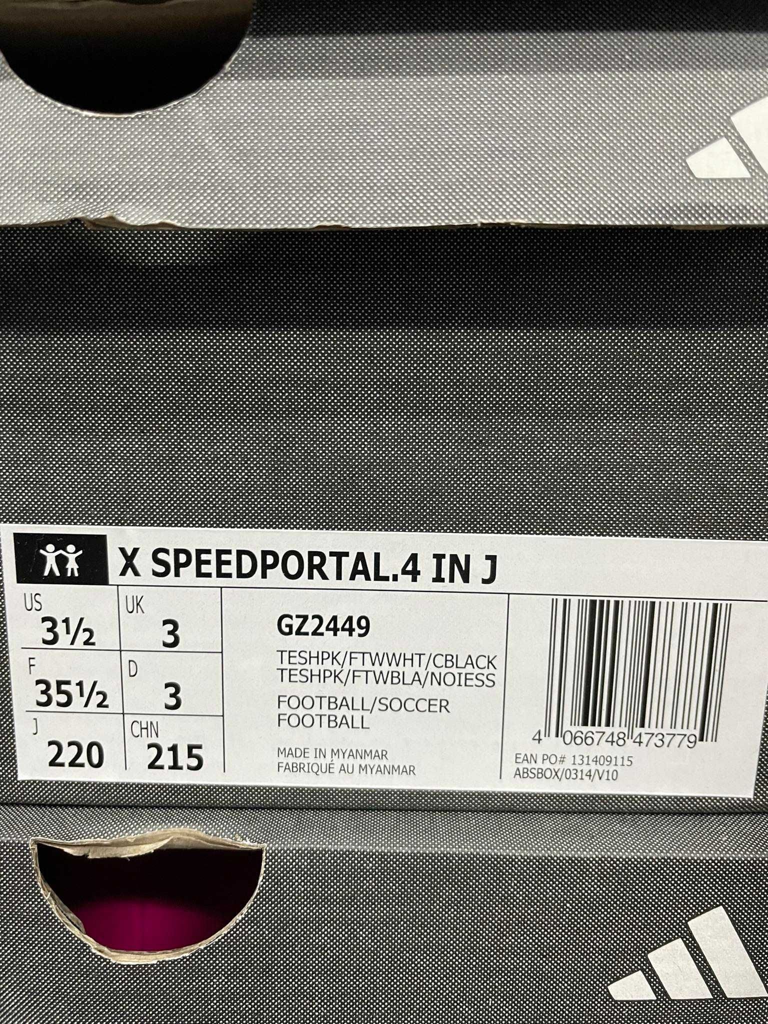 Buty piłkarskie Halówki Adidas X Speedportal.4 IN J roz. 35 1/2