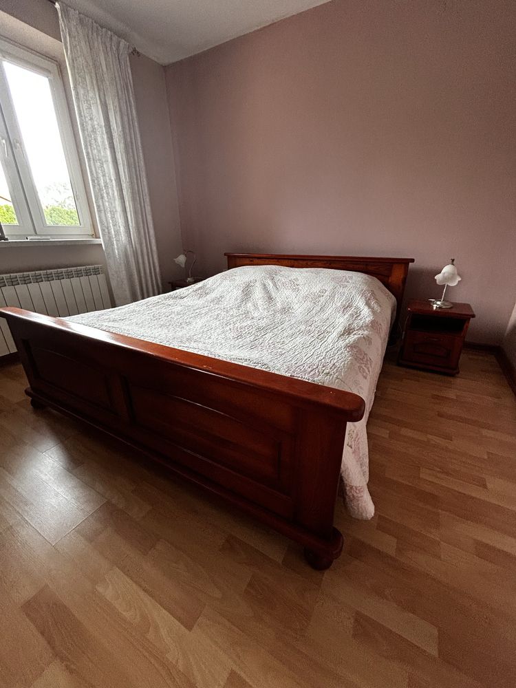 Zestaw mebli SOSNA do sypialni SZAFA ŁÓŻKO SZAFKI NOCNE