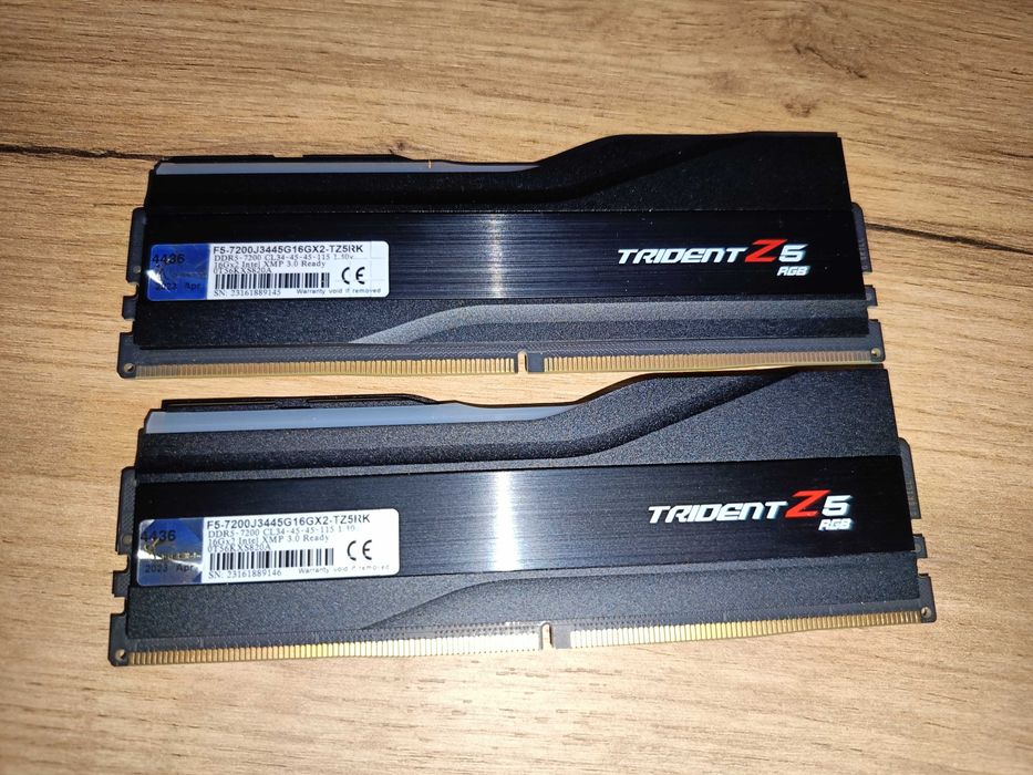 DDR5-7200 Gskill Trident Z RGB 32gb (2*16) на гар.