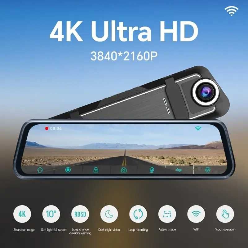 4K com 24.54cm, câmera reversa, 2160P HD