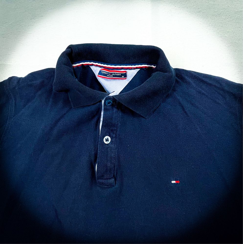 Nowa Granatowa Męska Polo T-shirt «Tommy Hilfiger» Koszulka / M