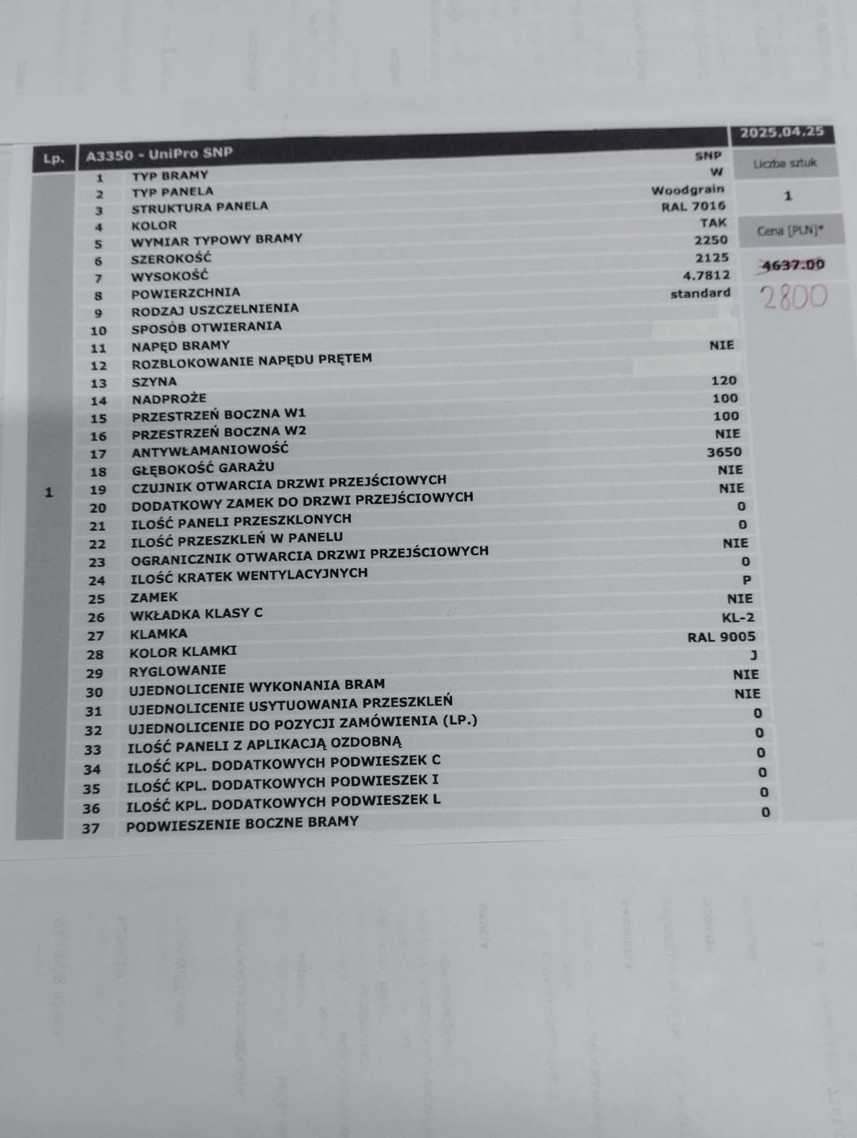 Brama Segmentowa Wiśniowski SNP