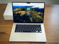 Macbook Air 15 2024 M3 8GB / 256GB Starlight - nowy, komplet