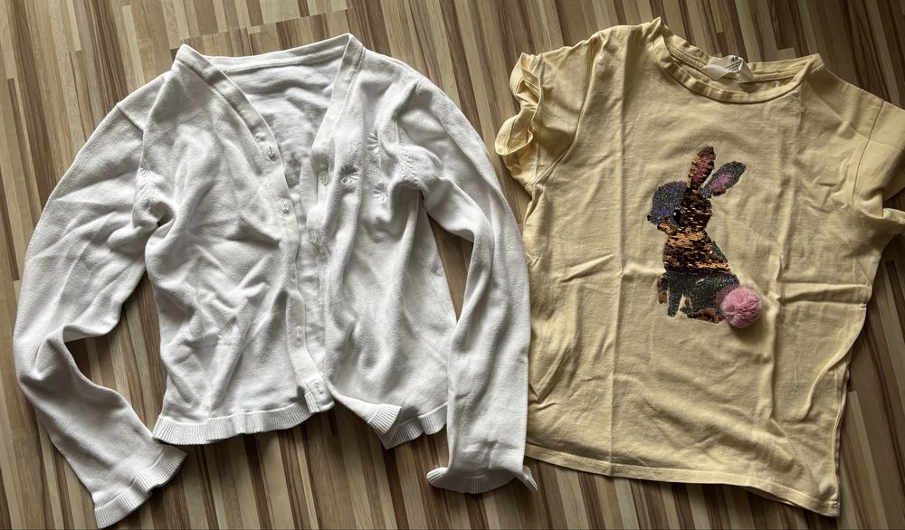 Paka ciuszki r.134/140 (10szt) bluzy, swetry, softshell, golf