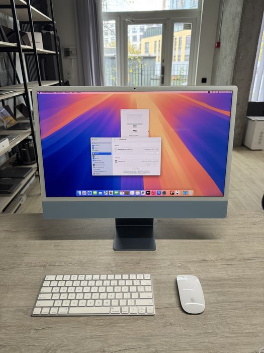 Apple iMac 24 4.5K 2021 M1 16GB RAM 256GB SSD Blue