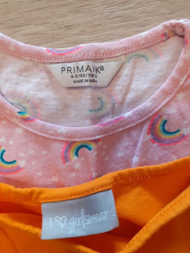 Sukienka dla dziewczynki Primark rozmiar 110 zestaw