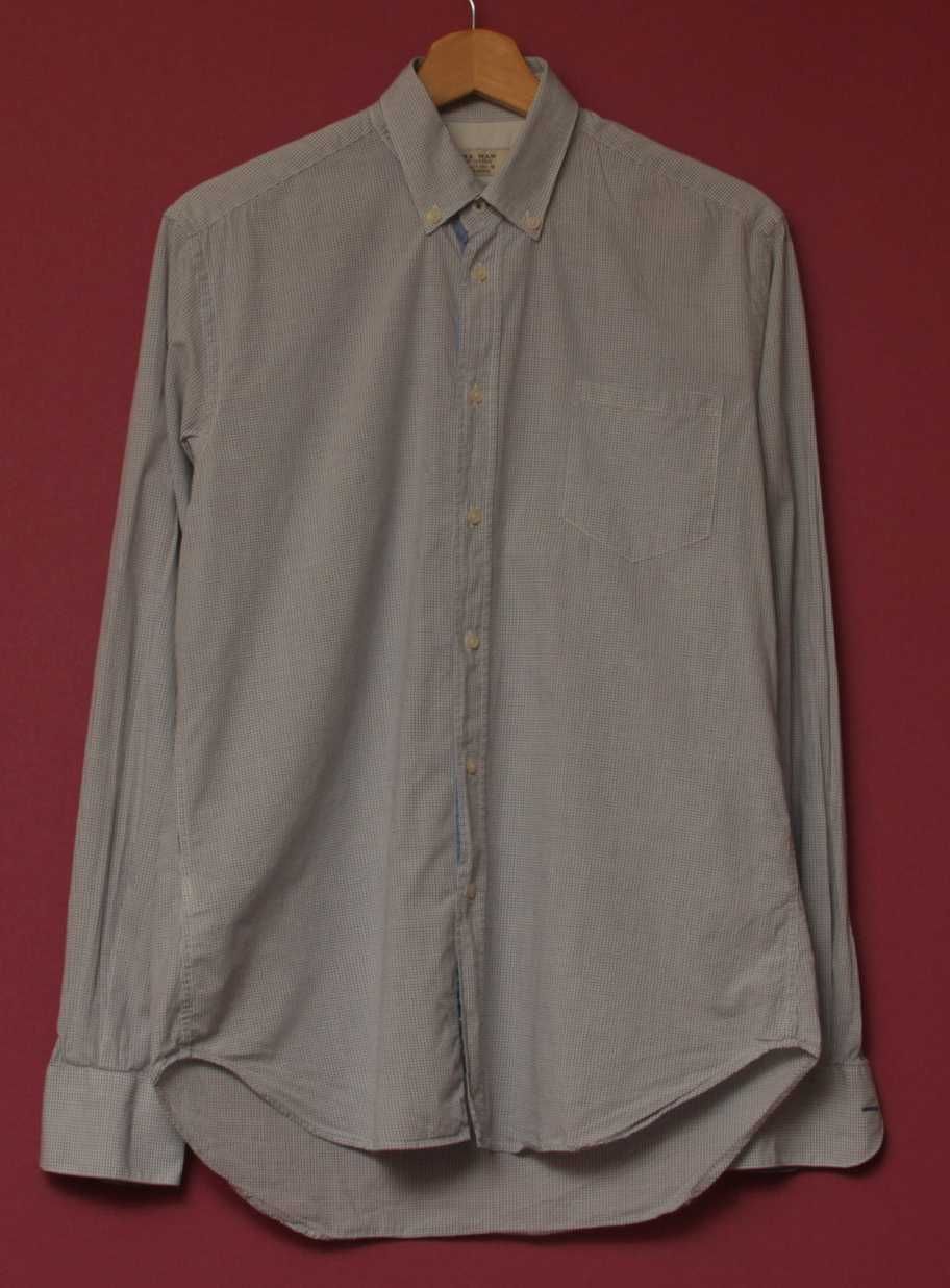Zara Man рр S-M Tailored fit рубашка из хлопка