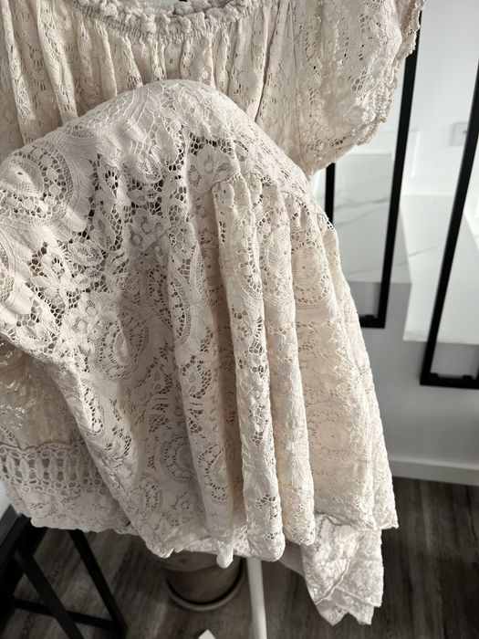 Sukienka Boho sukienka slubna casual koronka gipiura M L