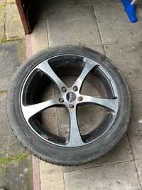 Opony letnie 225/45 R 17 z alufelgami 5x100 i dystansami 5x110