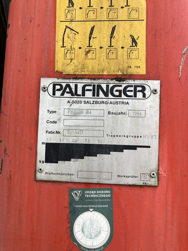 Palfinger  pk 8000 B 4