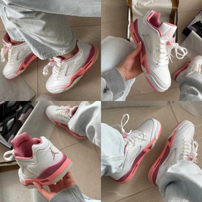 Женские кроссовки Nike Air Jordan 5 Retro Low Desert Berry 36-41 Хит!