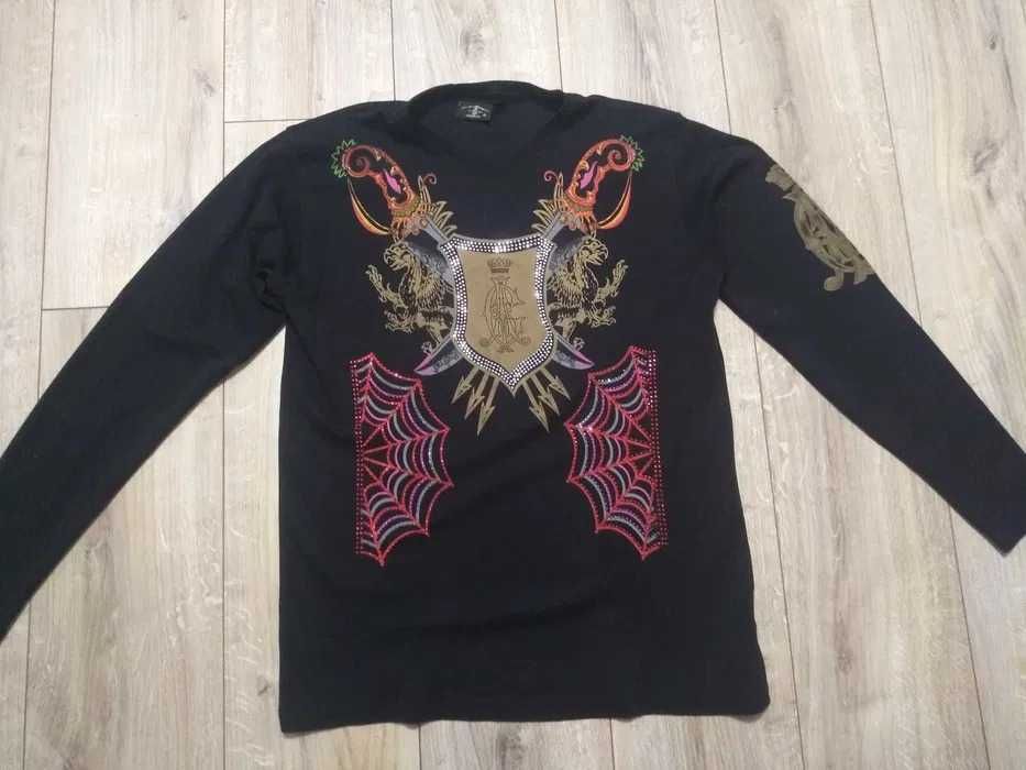 Christian Audigier XL Fit M crewneck longsleeve bluza