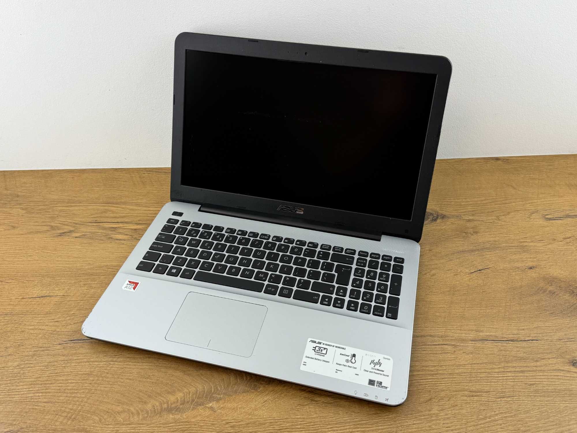 1331 Laptop ASUS 15 cali AMD A12. 3.40GHZ, 4 RDZENIE, SSD240GB 8GB RAM