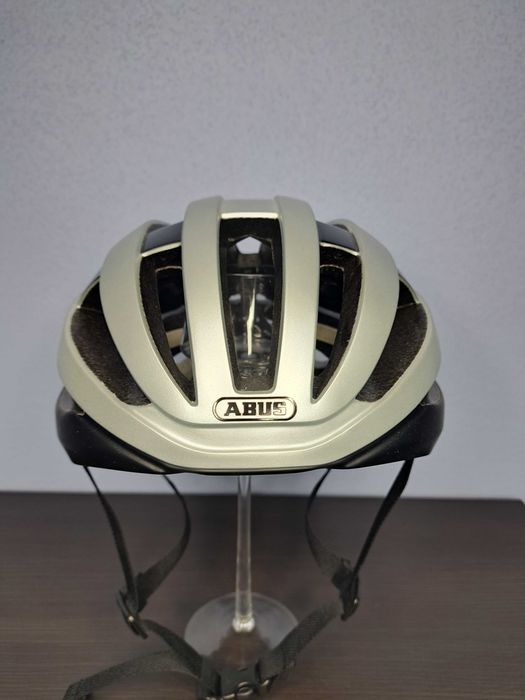 Kaski Kask rowerowy Abus Viantor r. 52-58 cm M srebrny szosowy szosa