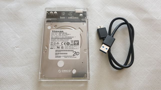 Disco externo / interno 500 GB com caixa USB 3.0