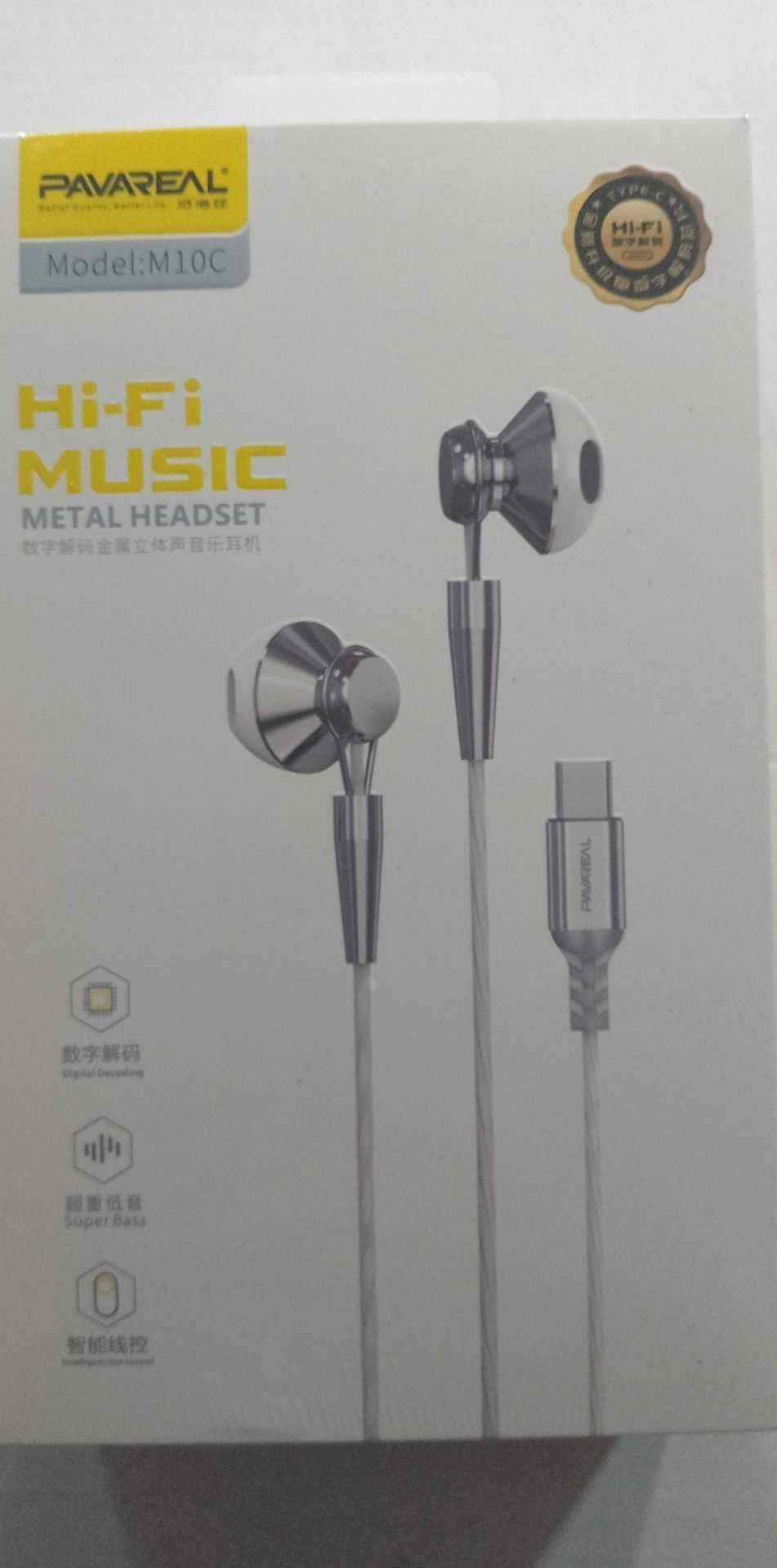 Słuchawki przewodowe Typ C z mikrofonem Samsung , iPhone DAC