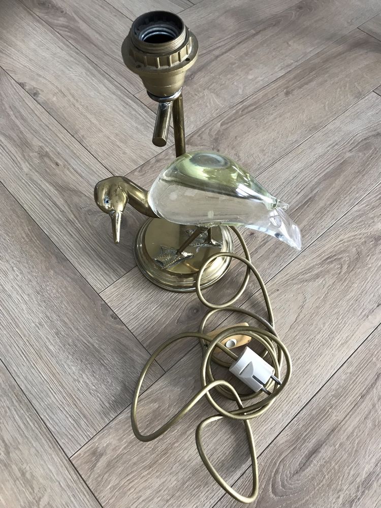 Lampa stojąca,  złota, antyk, vintage