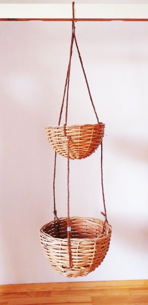 doniczka boho wisząca osłonka boho doniczka rattan osłonka rattan