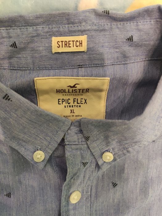 Сорочка чоловіча стреч з коротким рукавом