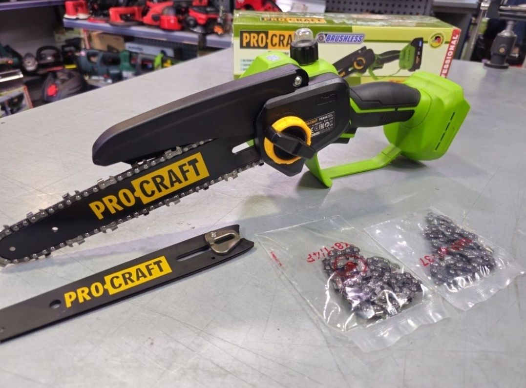 Пила Цепная аккумуляторная ProCraft PKA44 АвтоСмазка цепи+2шины 2цепи